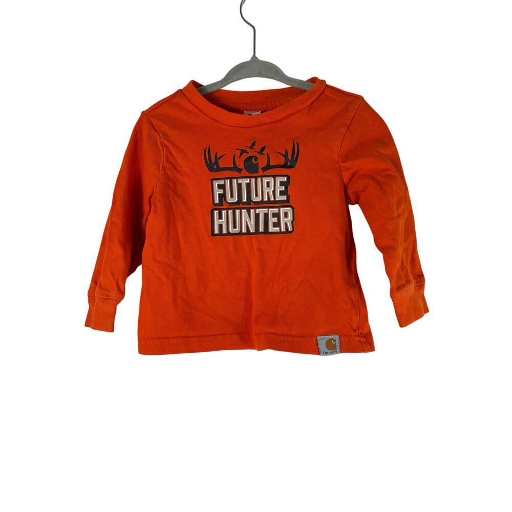 CARHARTT Boy’s Long Sleeve Jersey with “Future Hunter” graphic / Size: 9 Months